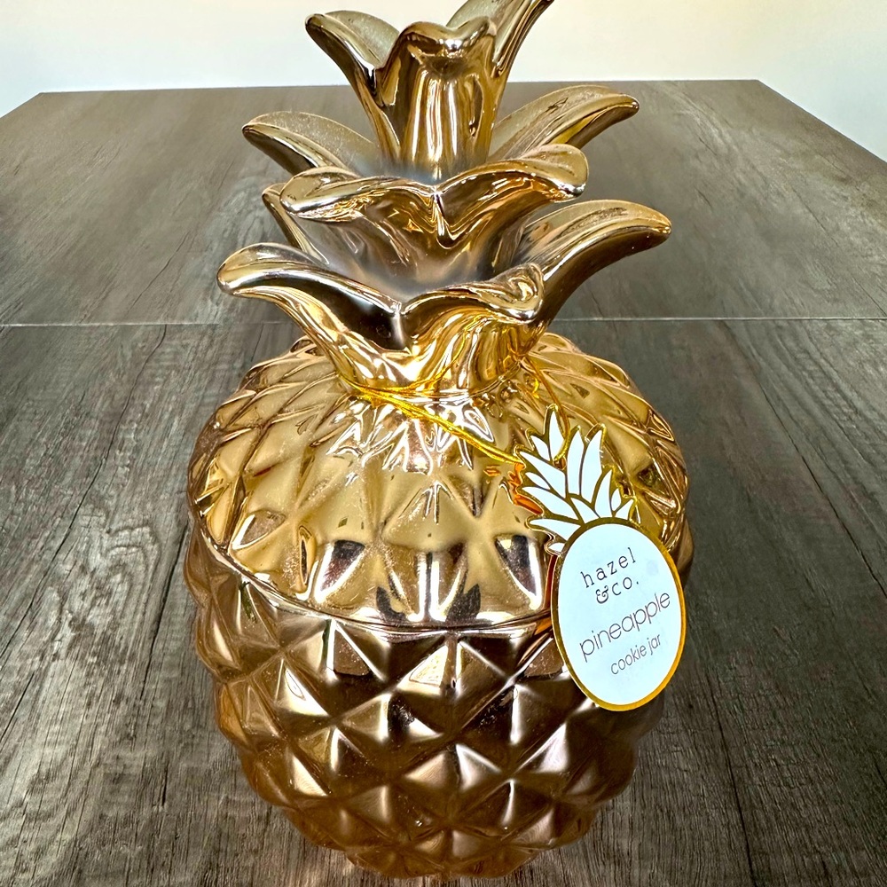 Hazel & Co.| Rose Gold Ceramic Jar